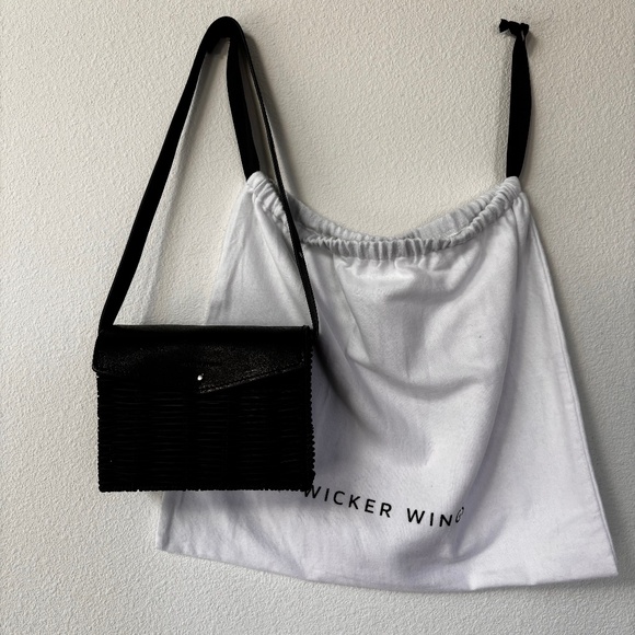 WICKER WINGS Mini Shou Leather Trim Bag - Picture 4 of 5